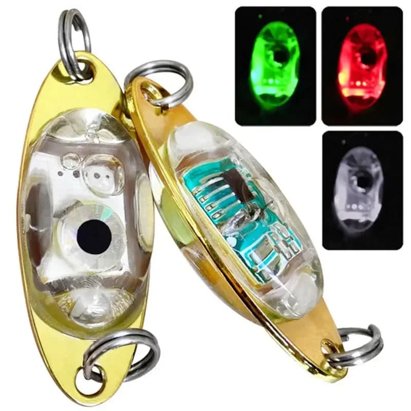 FLYSAND lampe de poche de pêche LED-lumière de leurre de pêche en forme d'oeil sous-marine à goutte profonde, accessoires de pêche
