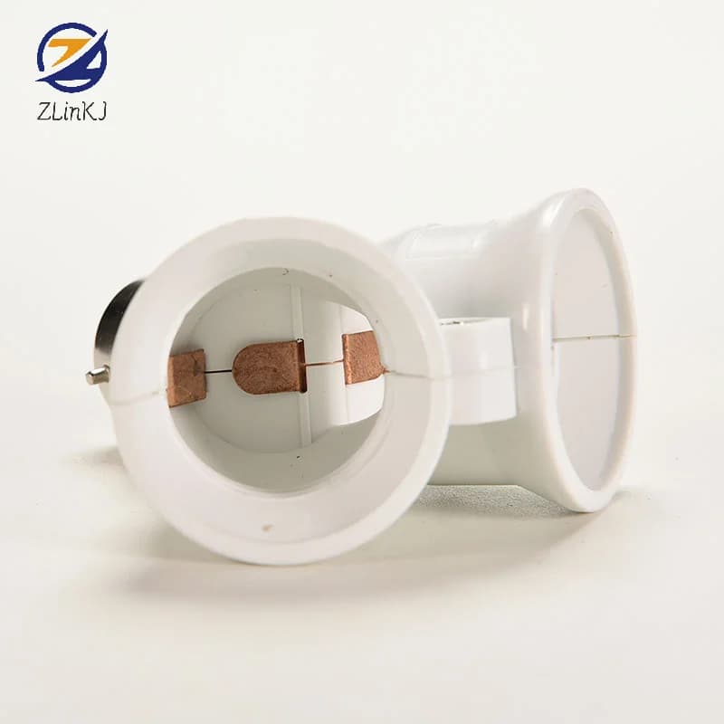 1 pièces B22 à 2x E27 ampoule à baïonnette convertisseur de lampe adaptateur séparateur douille à vis