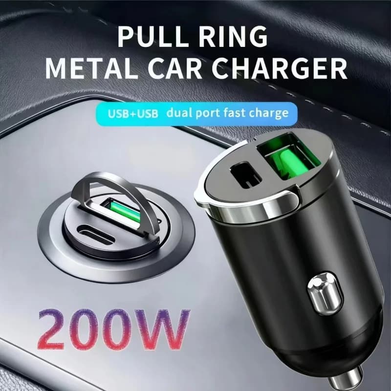Mini chargeur rapide Usb caché, allume-cigare de voiture Qc3.0 Qc Pd 3.1A Pd Type C universel pour téléphone Iphone et Xiaomi