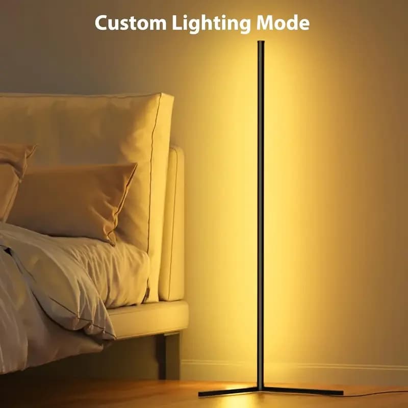 Lampadaire LED intelligent pour salon Rgb Fantasy Lampadaire Application de synchronisation musicale Contrôle du programme adapté au salon Salle de sport électronique Facile à utiliser