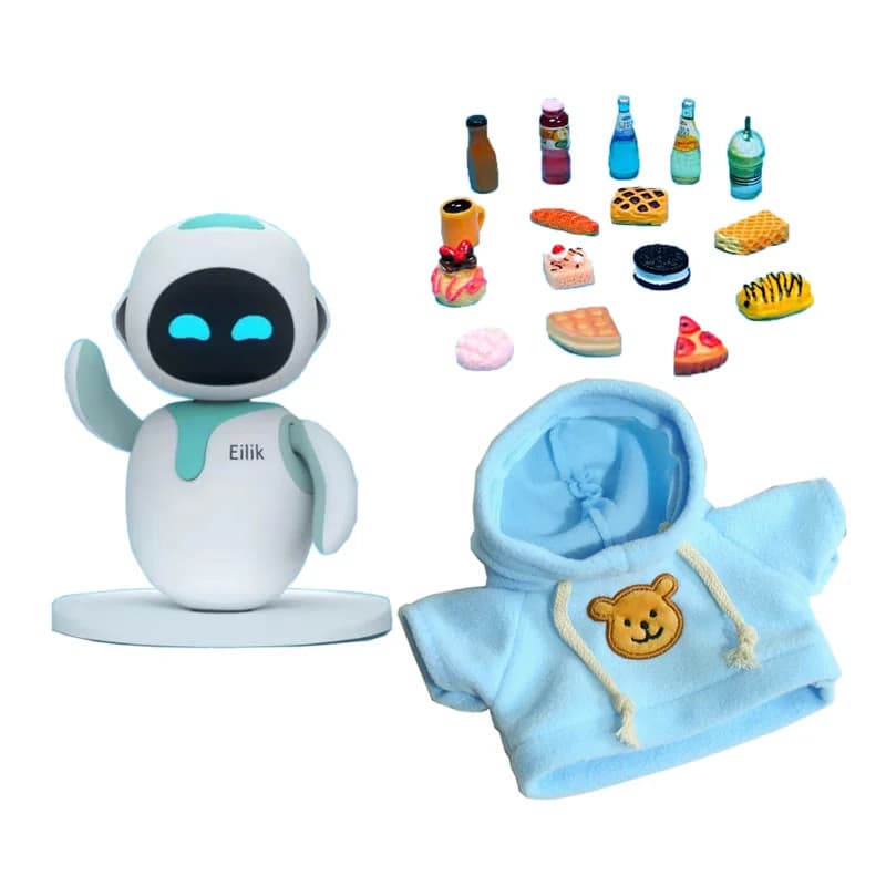pour accessoires de robot Eilik, vêtements et jouets Eilik, décoration d'ornements pour la maison (vêtements et jouets uniquement, robot non inclus)