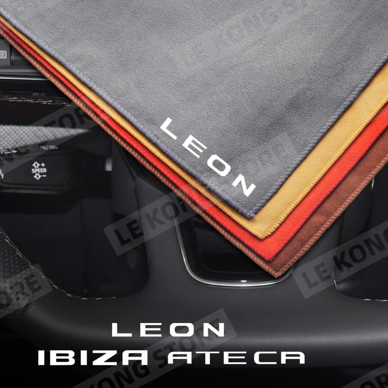 Chiffon de nettoyage et de séchage avec Logo LEON IBIZA ATECA, serviette de lavage de voiture, chiffons doux à Double couche