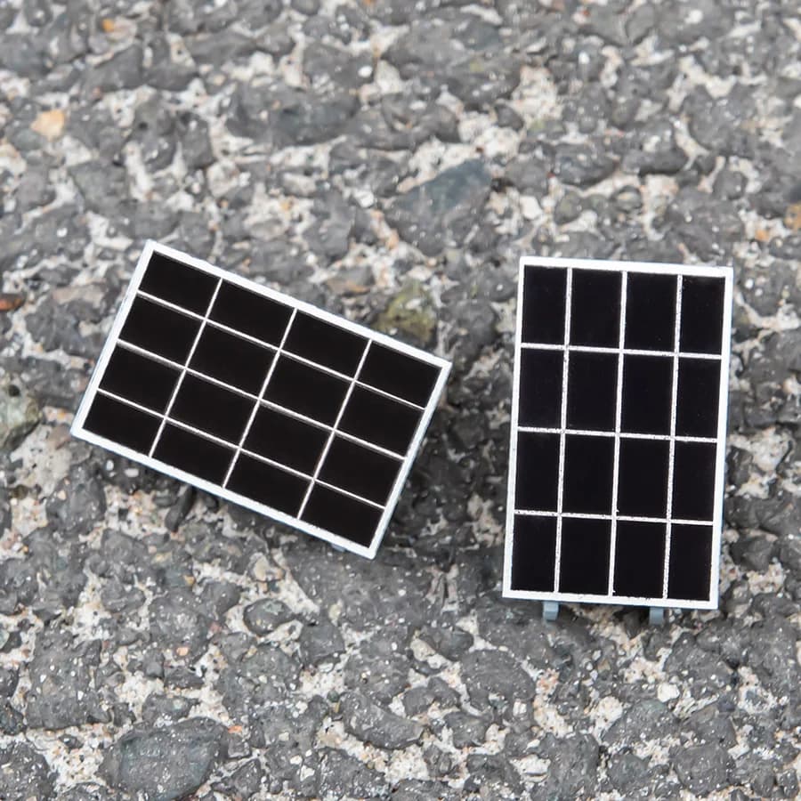 Simulation Miniature panneau solaire photovoltaïque modèle bricolage construction Table de sable scène matériaux Diorama Kit 1 pièces
