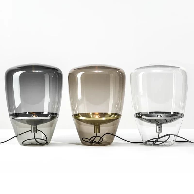 Lampes De Table en verre modernes pour salon maison déco lampe De chevet intérieure lampara De Mesa Para El dortoir Led lampara De Pie