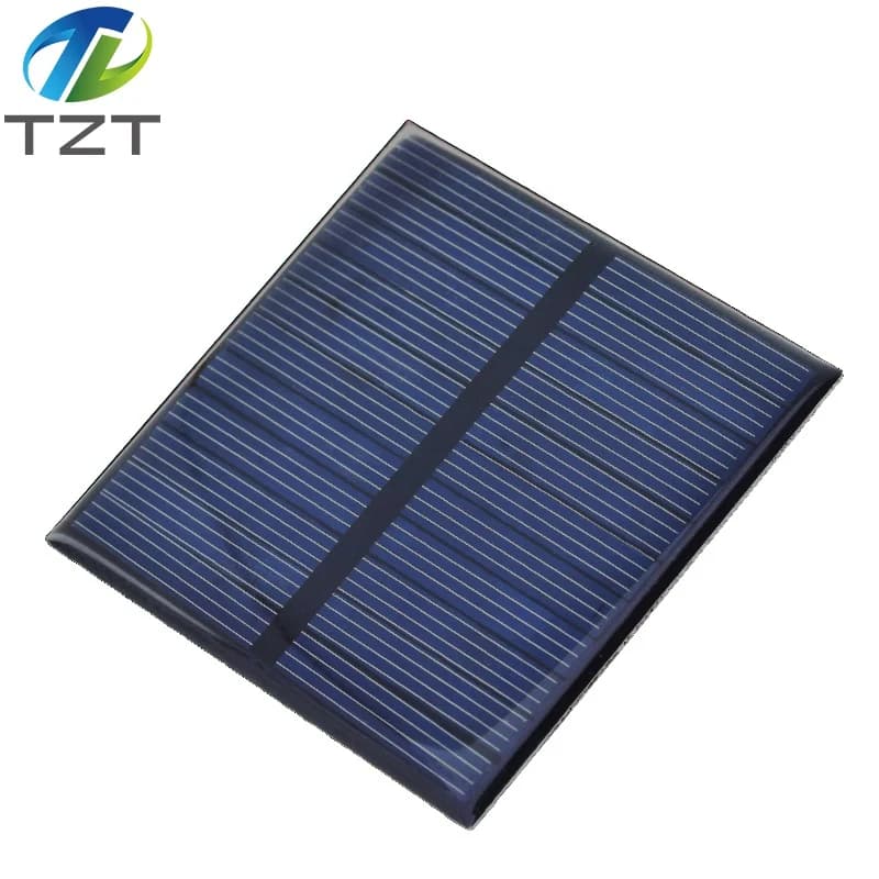 1/3 pièces TZT 5.5V 110mA 0.55W panneau solaire polycristallin 70*70MM Mini système