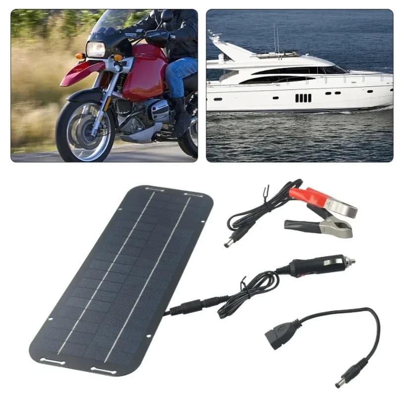 Chargeur de batterie solaire 60W 12V, étanche IP65, prévention de la décharge inverse, pour la charge de batteries de voiture, caravane, automobile