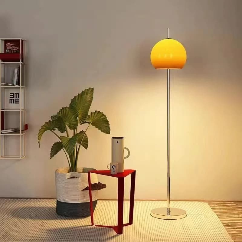 Art salon rétro verre chaud lampe de Table dégradé Orange champignon Bauhaus lampadaire Led salon chambre atmosphère lampe