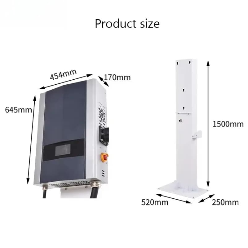 Chargeur mural 7 kW DC GBT pour véhicules électriques, OCPP1.6 WiFi, station de recharge haute vitesse personnalisée