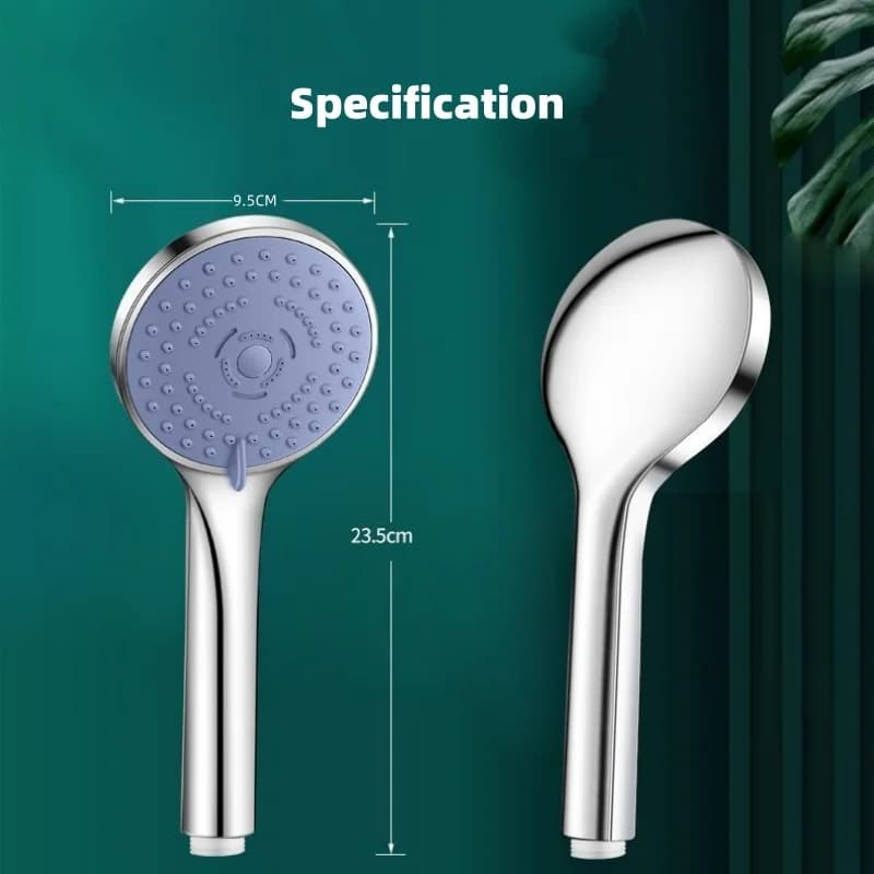 Douche boostée à 5 vitesses, grande sortie d'eau, ensemble de douche domestique, grand panneau réglable, salle de bain, douche, SPA, pomme de bain