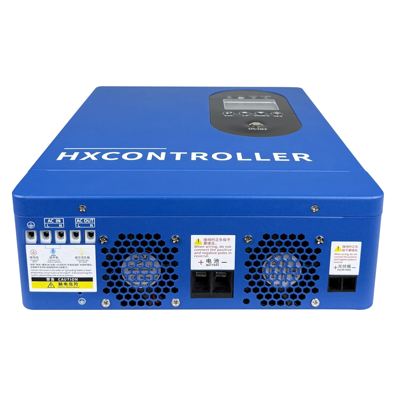 Convertisseur solaire 3200W 24VDC vers 110V 220V AC, onduleur à onde sinusoïdale pure, contrôleur MPPT 100A intégré, convertisseur d'énergie hors réseau