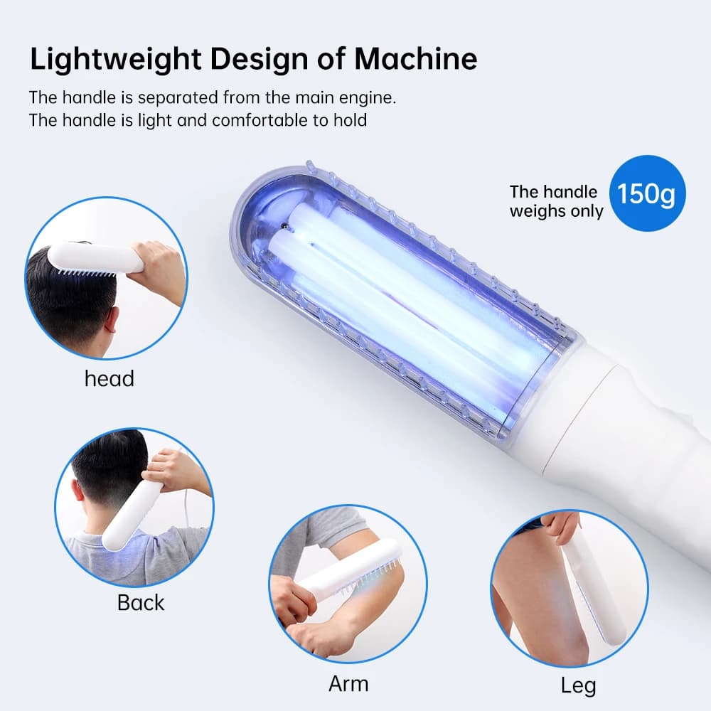 YOUWEMED – Instrument de photothérapie ultraviolette 311nm, lampe UVB UV pour Vitiligo, Psoriasis, taches blanches, maladie de la peau