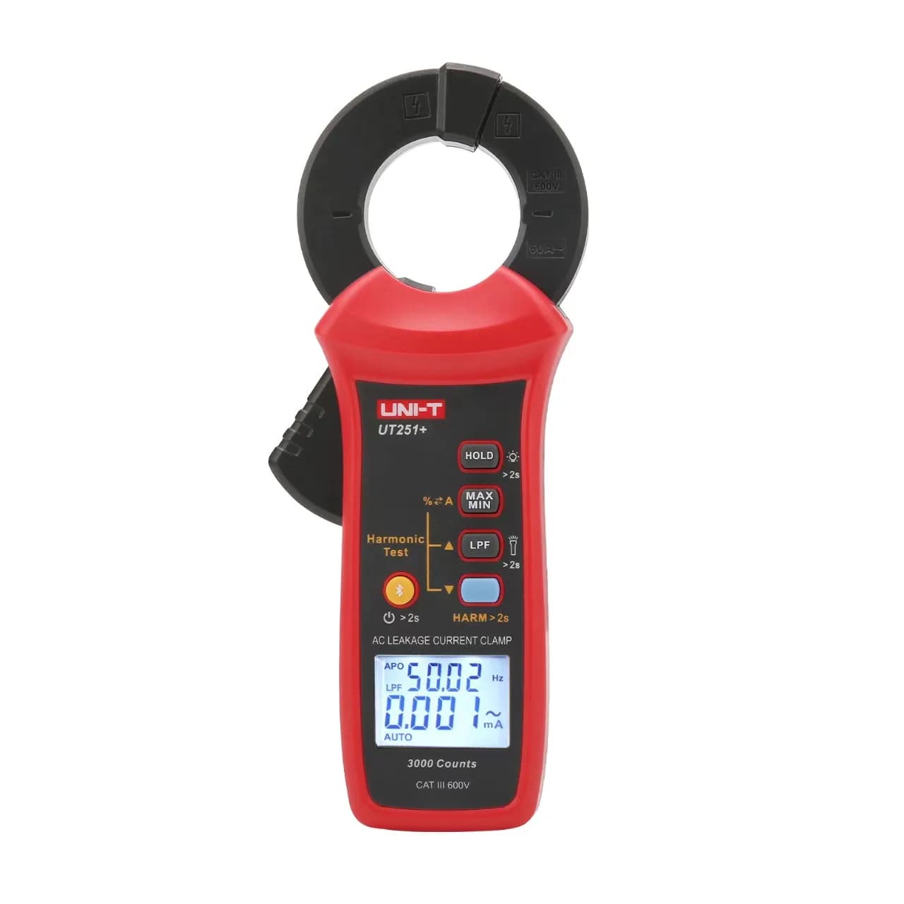Pince ampèremétrique numérique UNI-T UT251+ pour courant de fuite 60A AC
