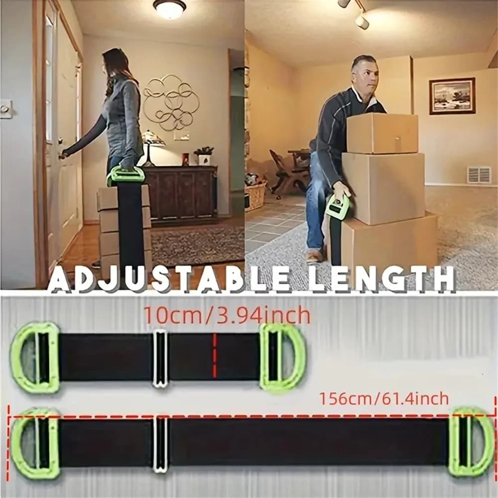 Sangles mobiles réglables avec capacité de 600 lb – Élevage sans couture pour meubles, boîtes et plus encore – Heav sécurisé, polyvalent et sans effort