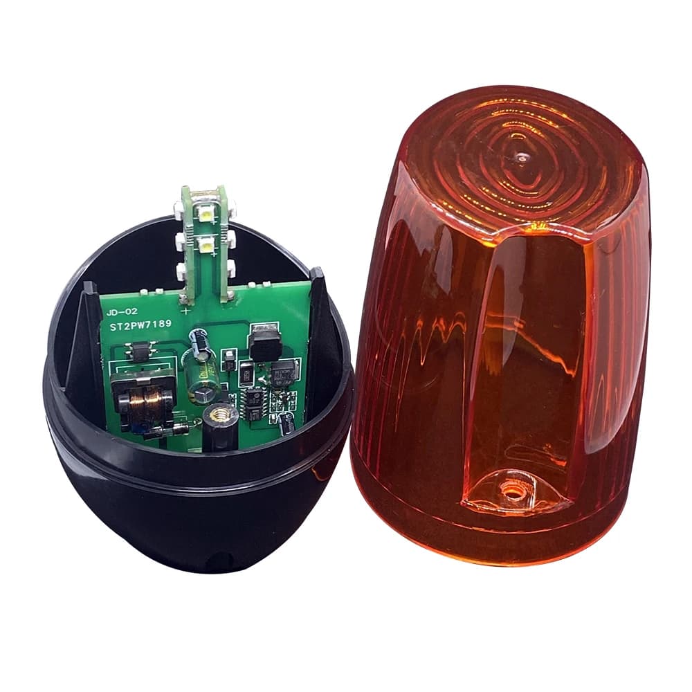 AC DC LED porte clignotant lampe lampe d'alarme pour balançoire ouvre-porte coulissant/marrière porte Signal stroboscopique lampe clignotante (pas de son)