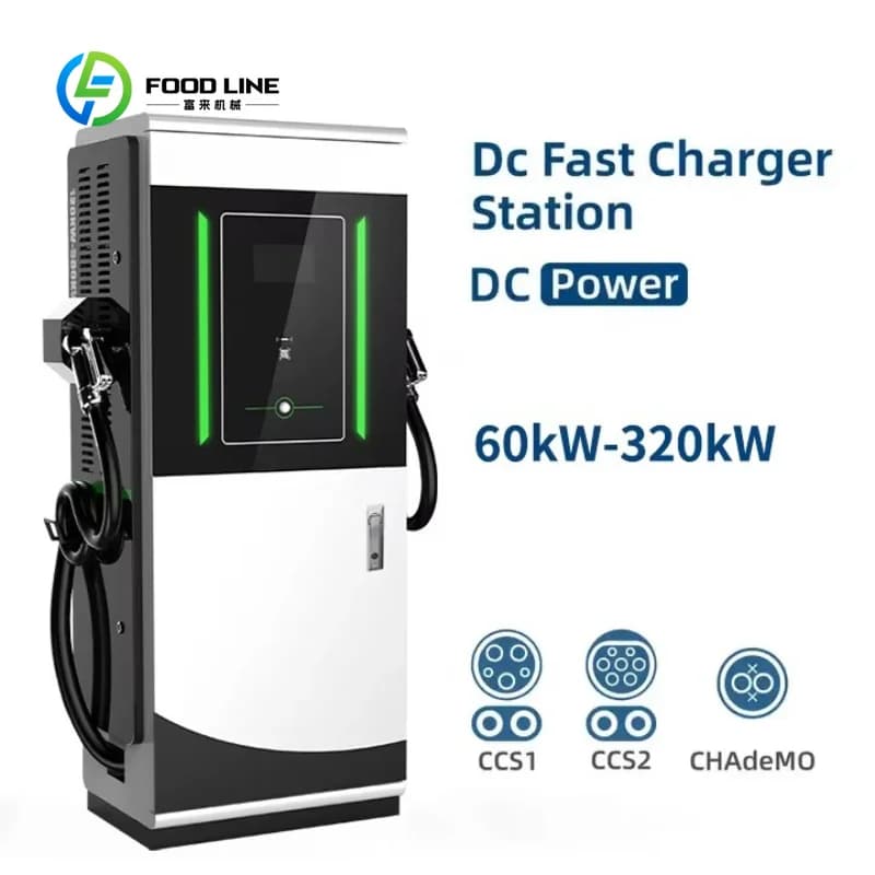 Chargeur DC pour véhicules électriques de 120 kW intégré avec stockage de batterie personnalisé
