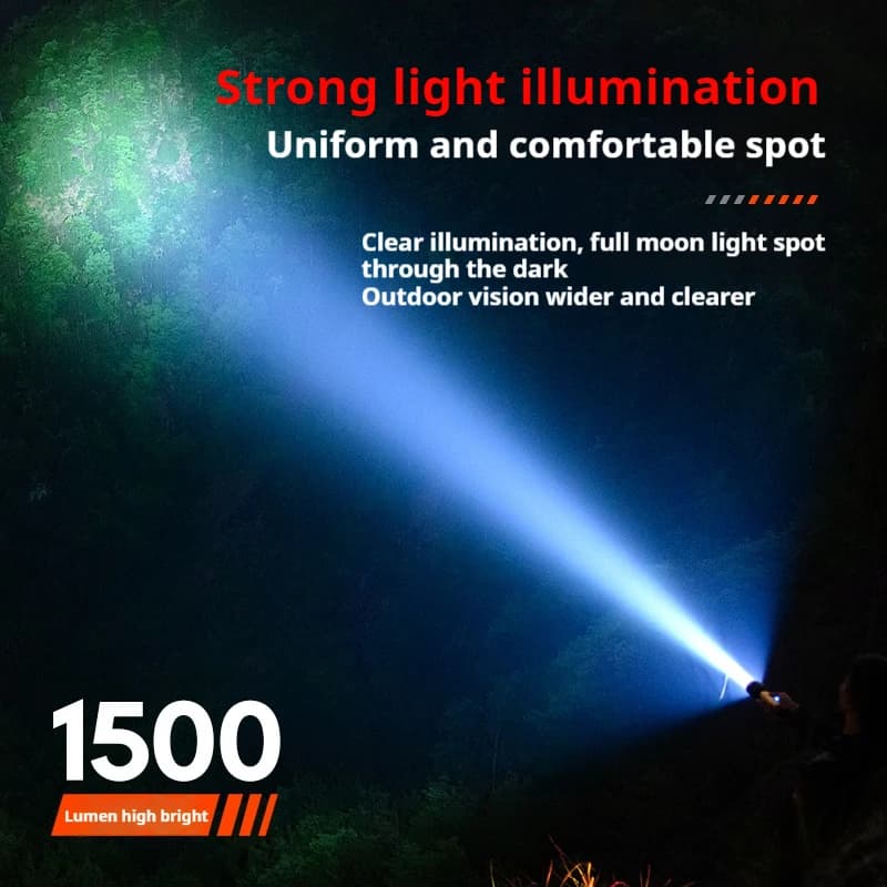 Philips IPX7 lampes de poche LED haute puissance lampe LED Rechargeable Portable avec 4 Modes d'éclairage pour Camping auto-défense en plein air