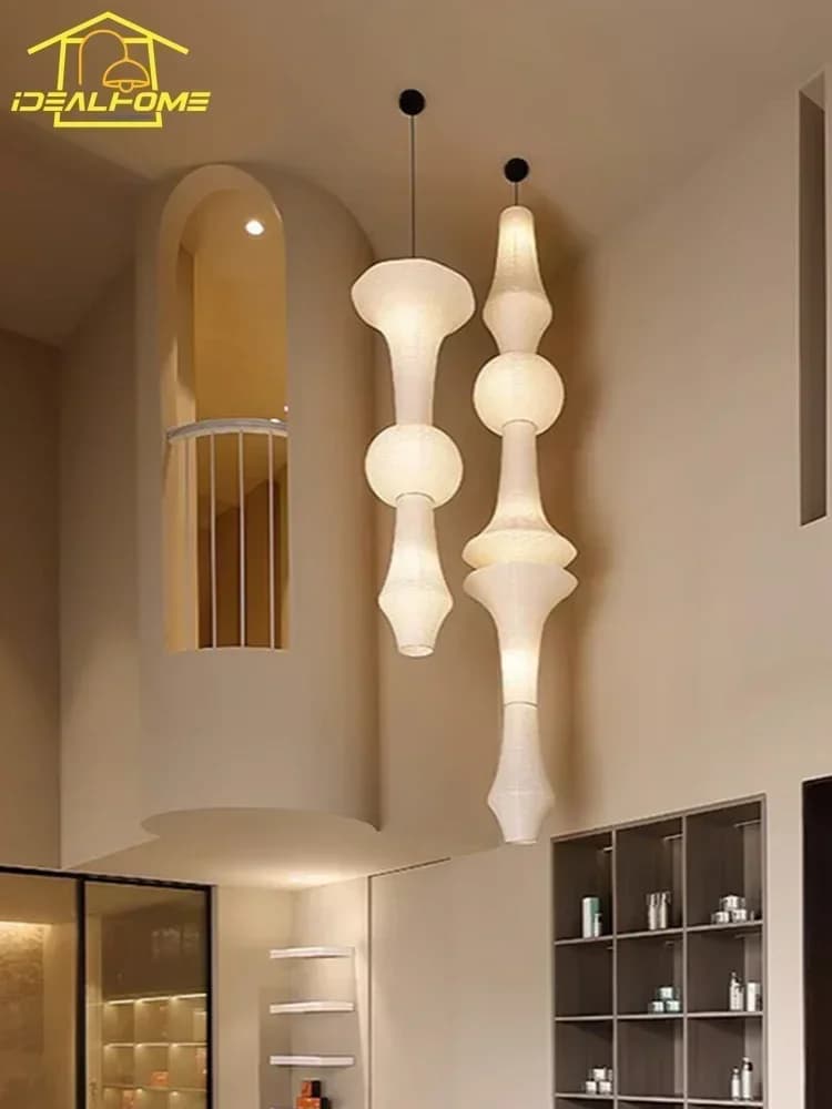 Design japonais Akari Noguchi Yong lampes suspendues LED E27 Wabi-sabi lampe suspendue moderne pour salon canapés décor à la maison chambre