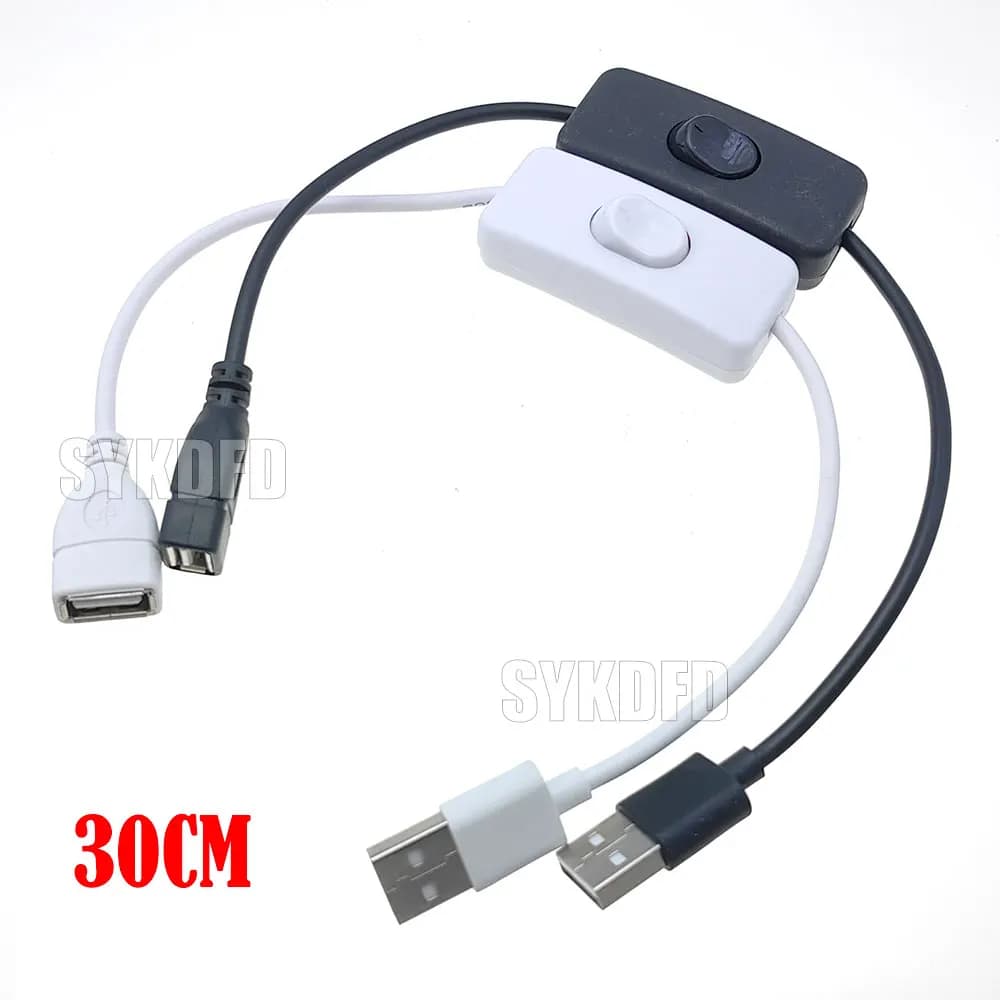 Câble USB avec interrupteur marche/arrêt