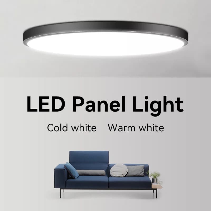 Panneau lumineux LED 15W 20W 40W 50W, plafonnier rond AC165-265V pour éclairage intérieur de la maison, cuisine et chambre à coucher