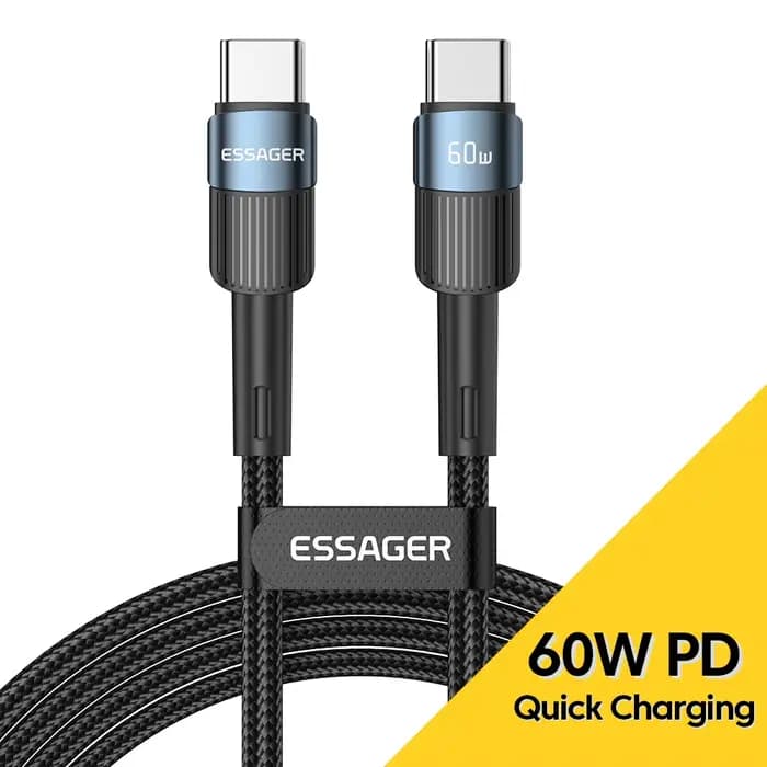 Essager 100W C À C Type C Câble USB C PD Charge Rapide Chargeur Fil Cordon Pour Macbook Samsung Xiao