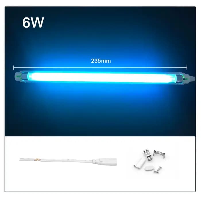 Lampe ultraviolette à Quartz UVC 6W 8W T5, Tube 220V 110V, stérilisateur à lumière UV, lampe bactéri