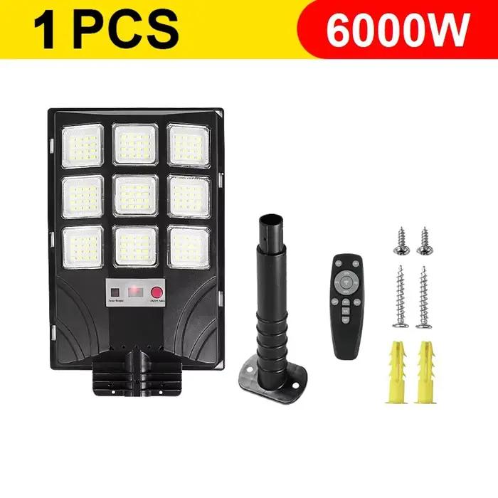 10000000LM 8000W/6000W Super puissant LED lumière solaire extérieure IP65 capteur de mouvement lampe
