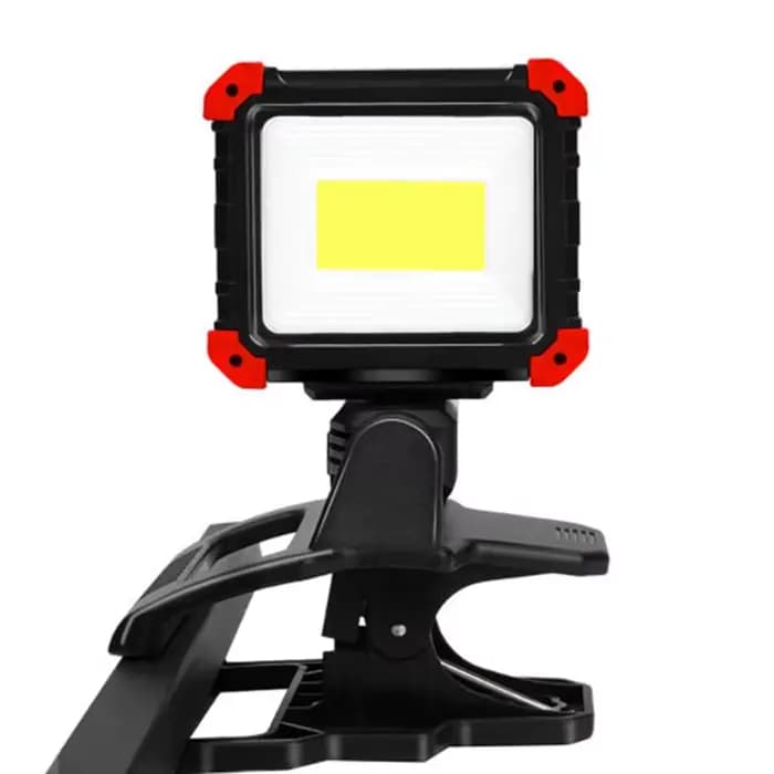 Lampe de travail rechargeable à LED 270 ° Lampe de travail à Clip magnétique COB, Super brillante,