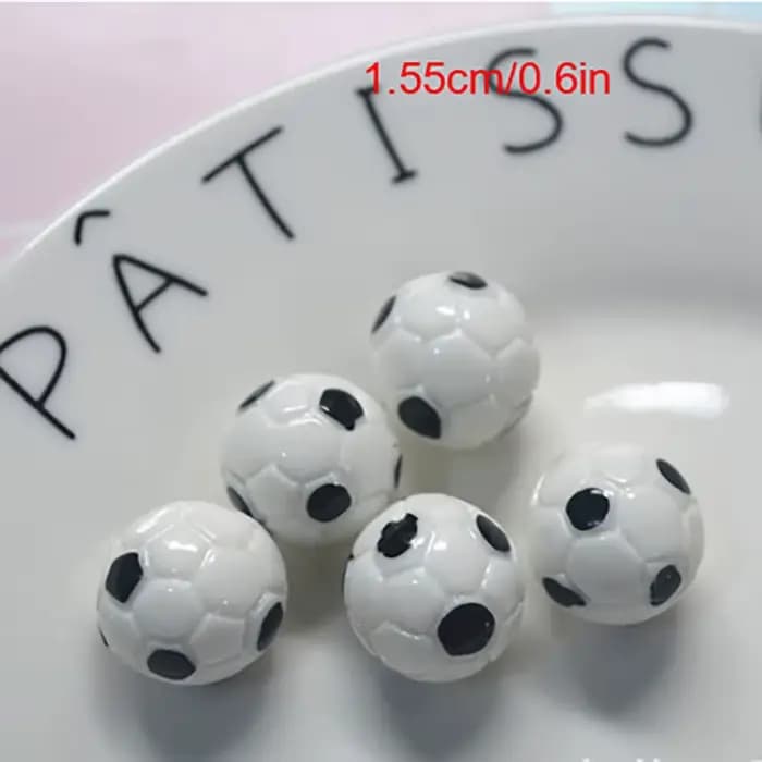 Basket-Ball Badminton bricolage accessoires nouvelle qualité 5 pièces Football Miniature Football