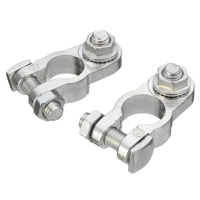 Pinces de borne de batterie de voiture, capuchons conducteurs réglables, type de goujon rapide, câbl