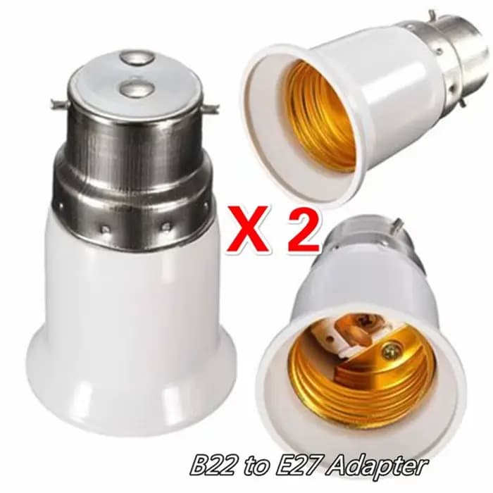 Adaptateur d'ampoule à baïonnette B22 à vis Edison E27, support de convertisseur de lampe, adaptateu