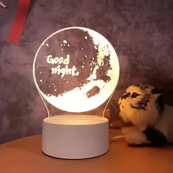Lampe 3D LED en acrylique, veilleuse ours dinosaure pour enfant, décoration de chambre à coucher, décor de noël, cadeaux de fête de mariage