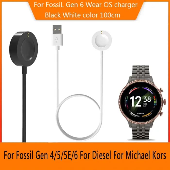 Chargeurs magnétiques pour montres connectées, station de charge, câble de charge, base de charge pour Fossil Gen6/Gen5/Gen4/Venture/Explorer
