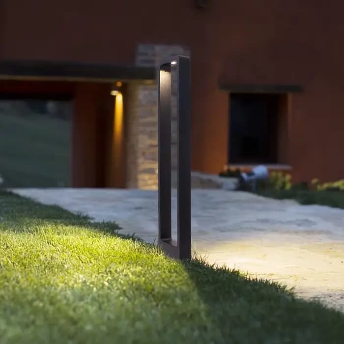 Lampe LED imperméable conforme à la norme IP65, pilier en aluminium, éclairage d'extérieur, luminaire de paysage, idéal pour une pelouse, une villa ou une cour, 7W