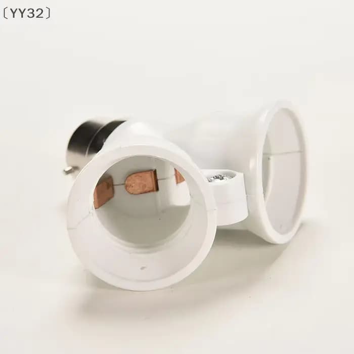 、1YY32 Deel 1 pièces B22 à 2 X E27 baïonnette ampoule lampe convertisseur adaptateur séparateur vis douille