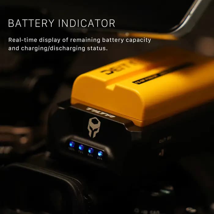 Plaque de batterie TILTA TA-BTP2-F970-B F970 V2 noire, série L, station de charge