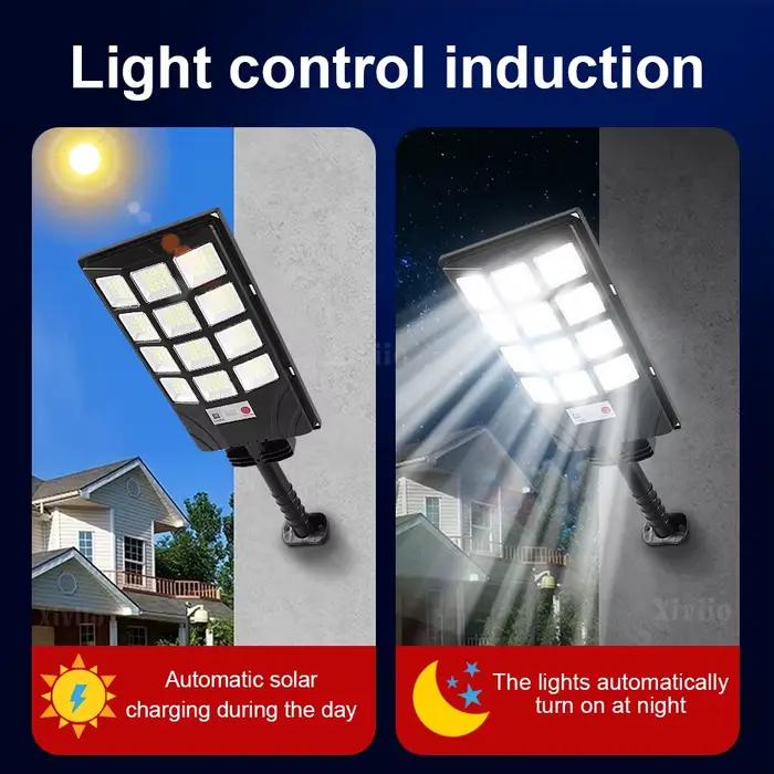 10000000LM 8000W/6000W Super puissant LED lumière solaire extérieure IP65 capteur de mouvement lampe murale