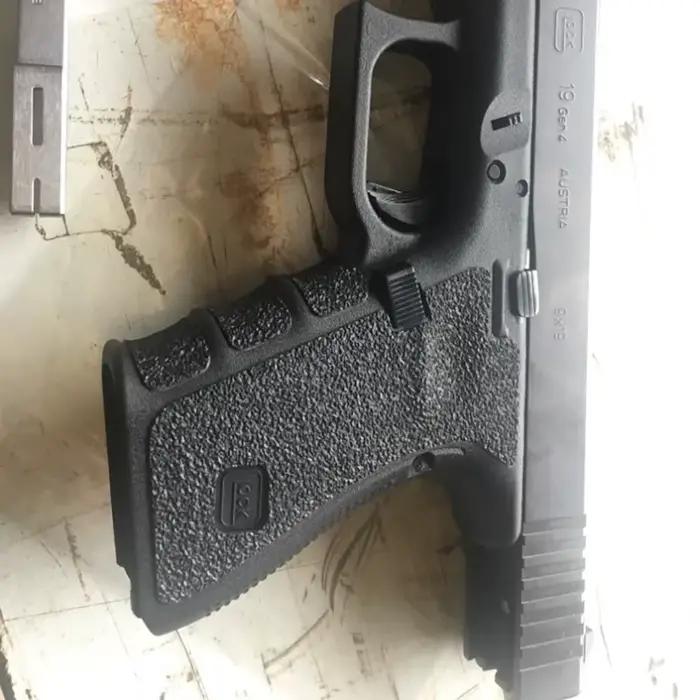 Gant antidérapant en caoutchouc texturé pour Glock G17 G19 G20 G21 G22 G25 26 G27 G33 43 G43X, accessoires pour holster de pistolet