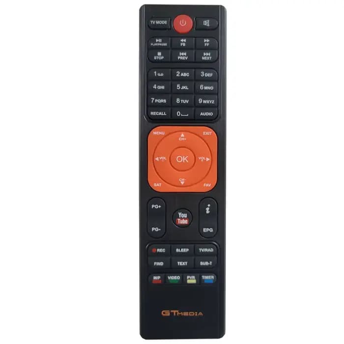 Télécommande pour GTmedia V7S S2X v7s v7 hd v7 plus v7 pro v7 V8X max v8 nova bleu UHD
