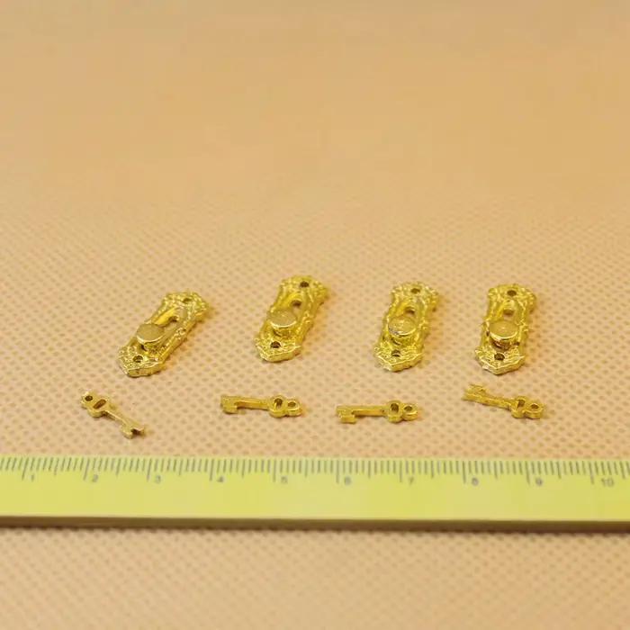 1 pièce, accessoires vintage amusants, bricolage, mini serrure de porte miniature pour maison de poupée 1/12