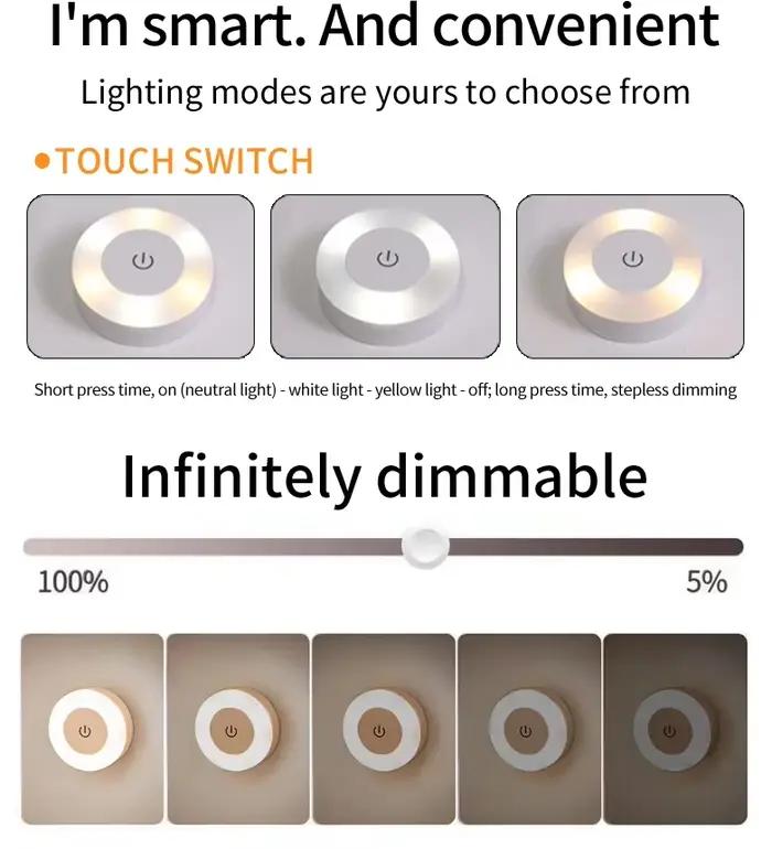 Lampe murale Led sans fil