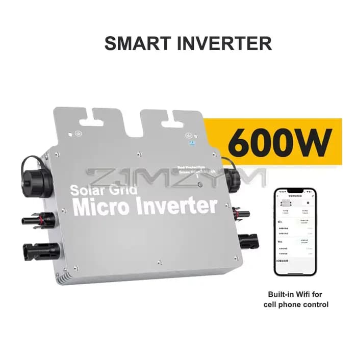 Micro-onduleur solaire PV 600W 800W, sortie DC à AC 110V 220V, Micro onduleur de liaison au réseau solaire IP65 avec WIFI