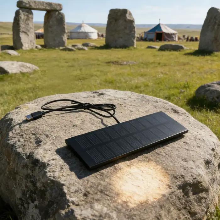 Plaque solaire étanche 1W 5V avec sortie Type-C