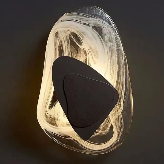 Lampe murale de luxe en forme d'herbe pour chambre à coucher, décoration de chevet, éclairage mural moderne pour salon, lumière LED créative pour intérieur