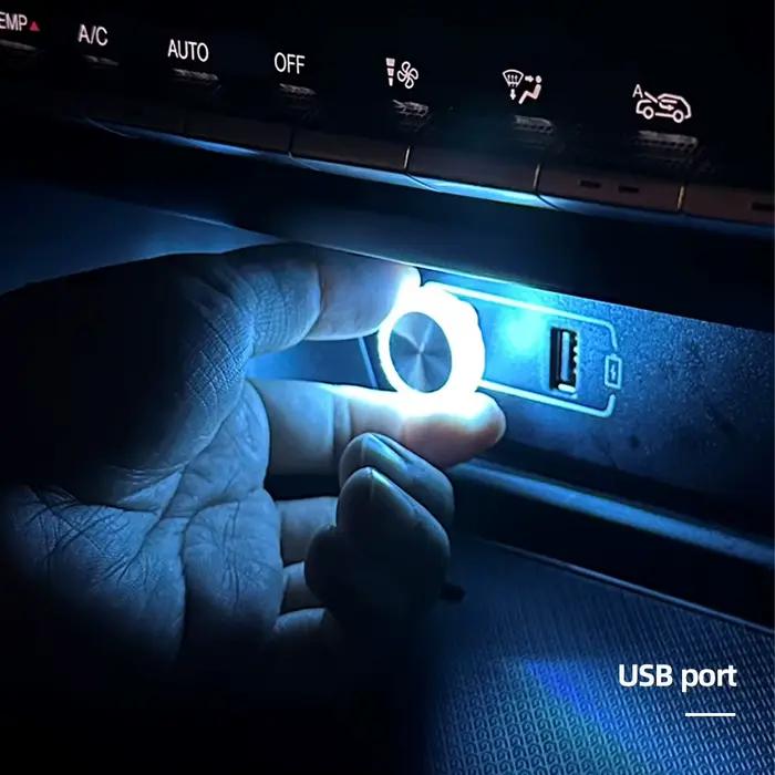 Lumières LED ambiantes pour intérieur de voiture, lampe de lecture automatique, lumières LED décoratives, lumières de signalisation, USB, décorations d'escales ambiantes