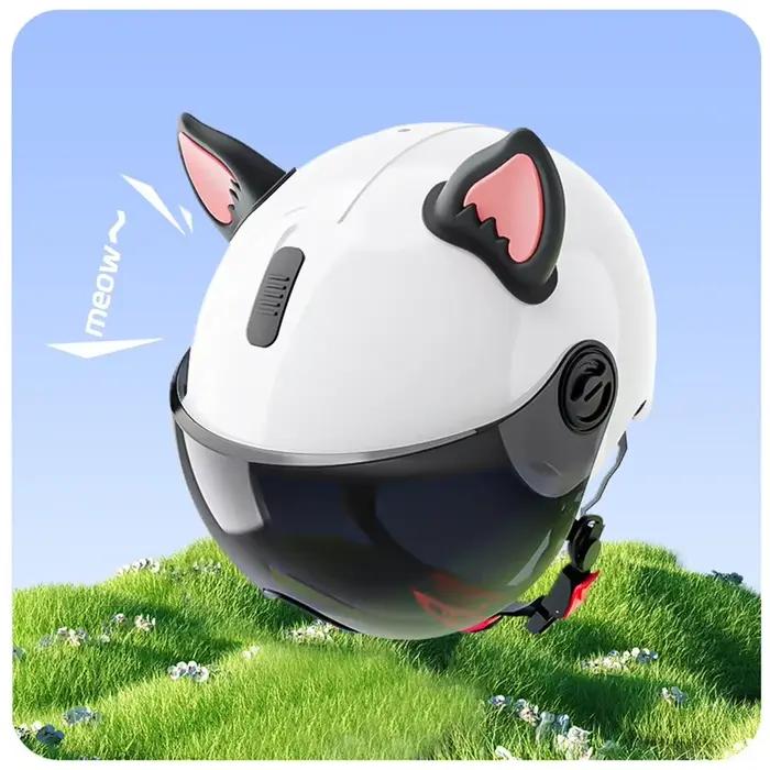 Accessoire de casque pour adultes, décoration d'oreille de casque, oreille de chat, accessoires décoratifs pour Scooter, vélo, moto