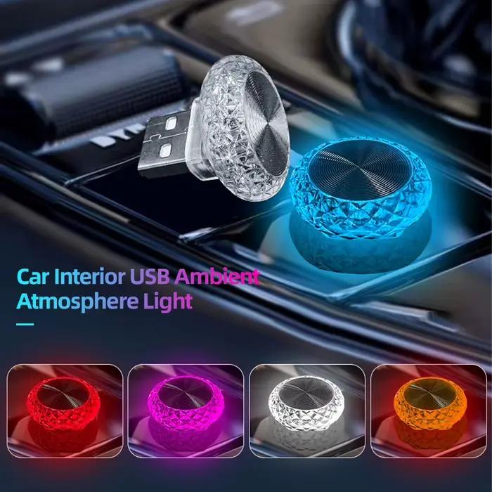 Lumières LED ambiantes pour intérieur de voiture, lampe de lecture automatique, lumières LED décoratives, lumières de signalisation, USB, décorations d'escales ambiantes