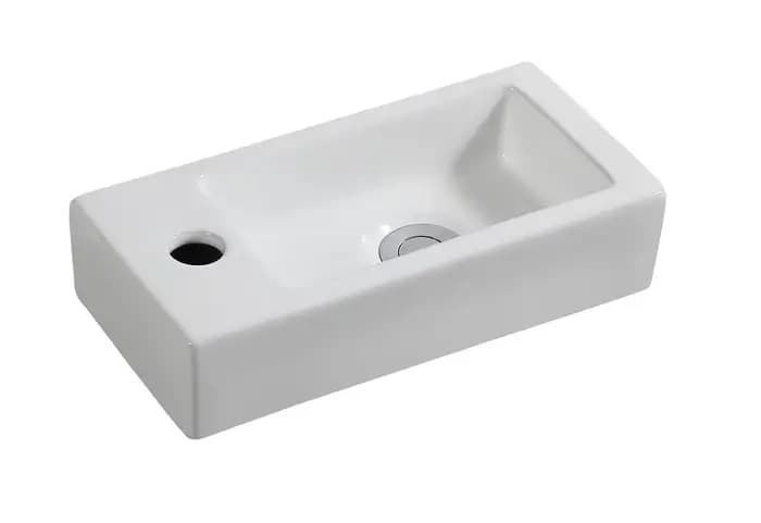 HOMini-Lavabo Mural en Céramique Ultra-Étroite, Lavabo Mural pour délégations, Chambre Familiale