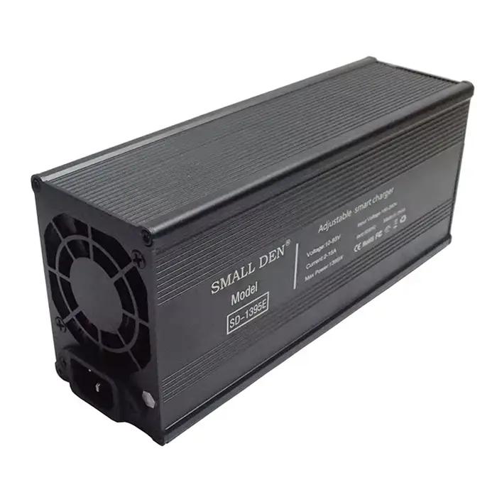 Chargeur intelligent 10-93V 20A double réglable 1860W avec écran LCD pour batterie lithium de vélo électrique