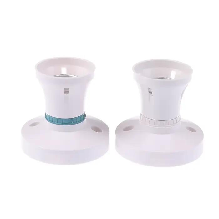 Support de lampe LED E27 haute puissance pour plafonnier, base d'éclairage LED de bureau, douille résistante à la chaleur pour la maison, support de lampe rond