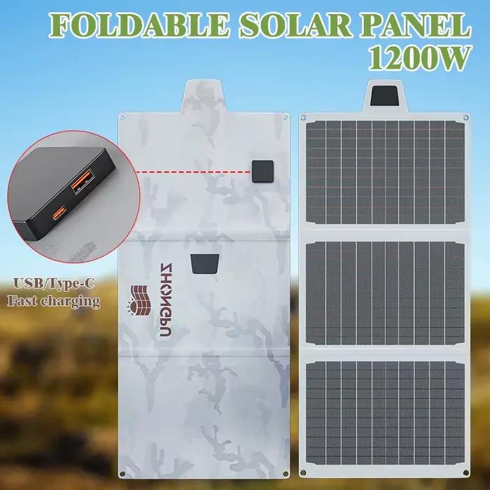 Panneau solaire pliable 1200W